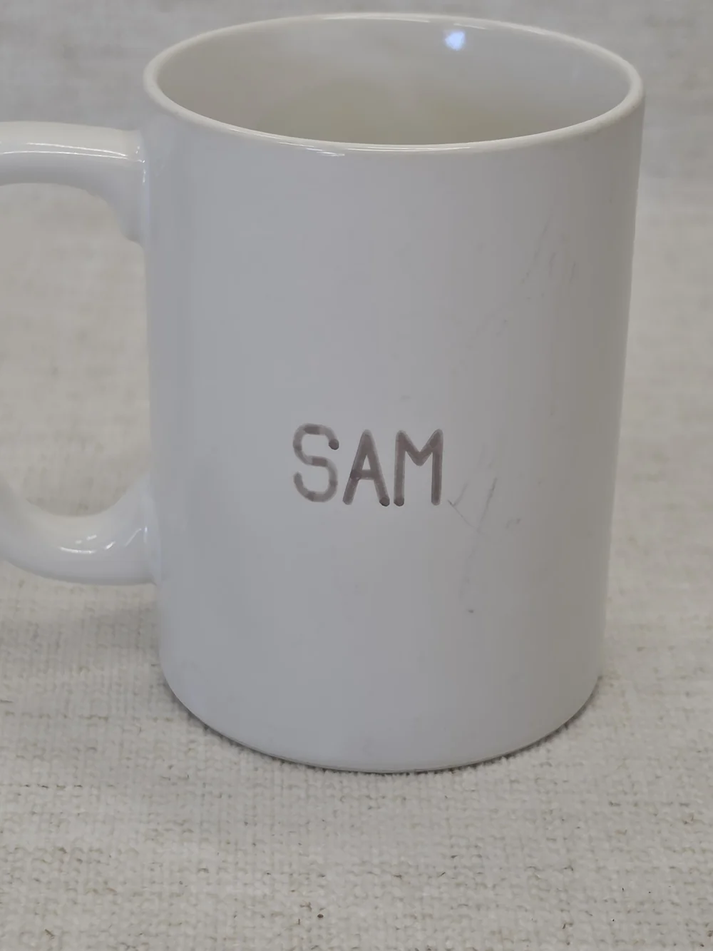 Souper Club White Ceramic Mug with Colorful Character Graphic